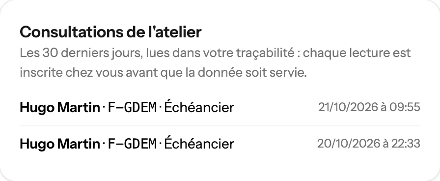 Chez le CAMO, les consultations de l'atelier : Hugo Martin a lu l'échéancier du F-GDEM, le 20 et le 21 octobre